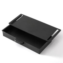 3PCS Under Desk Drawer Organiser Desktop Storage Box for Office Pen Holder Adhesive Stationary Container Kitchen Knife