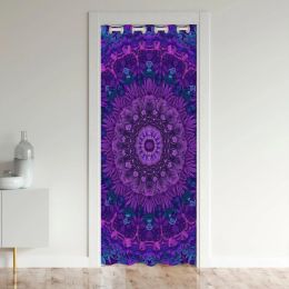 Bohemia Vintage Egyptian Tribal Mandala Door Curtains for Household Women Bedroom Doors Cover Grommet Insulated Thermal Curtain