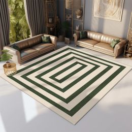 Minimalist Geometric Solid Color Carpet Cream Beige Rug Luxurious Living Room Decor Carpets Comfortable Soft Bedroom Rugs Tapete