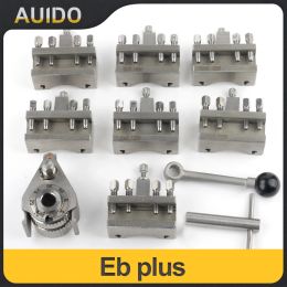 European Quick Change Tool Post Set lathe tool holder Aa PLUS Eb PLUS 12x12mm tool rest for Swing over bed 120-220mm