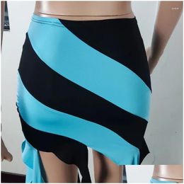 Work Dresses Wuhe Beach Womens Set Tassel Striped Midi Skirt Suit And One Shoder Crop Top 2024 Y Party Outfit Fashion Two 2Piece Drop Dhmzh