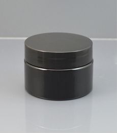 30g 50g 100g Black Cosmetic Container Plastic Cream JarEmpty Plastic Cream Reuse Container With Lids Printable Custom T2008193696295