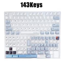 Accessories 143 Keys Custom Programmer Keycaps Keycaps Profile PBT Dye Sublimation Mechanical Keyboard For Akko 61 64 84 87 98 104
