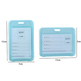 Work ID Card Retractable Pull Badge Holder Student Card Sleeves Bus Card Holder Credit Cards Protector Transparent Card Cover