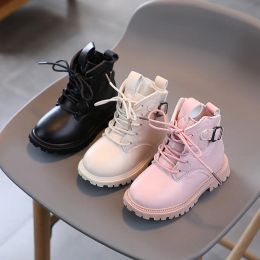 Boots England Style Short Boots for Kids Handsome Boys Platform Ankle Boots Autumn School Children Shoes Girls Chelsea Boots F07183