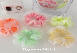 Ins candy Colour girls hair scrunchies lace girls scrunchies fashion kids hairbands hair accessories for girls head bands B16874439627