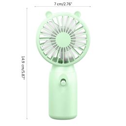 Small Fan Handheld Mini Fan Summer Portable Fan AA-Battery Operated Pocket Fans (Batteries Not Included)