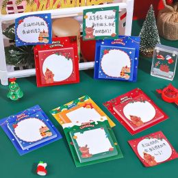 1 Piece Lytwtw's Adhesive Kawaii Christmas Sticky Notes Notepad Memo Pad Office School Supplies Stationery Sticker