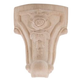 1PC 10x5.5cm European Style Solid Wood Carved Furniture Foot Legs TV Cabinet Seat Feets