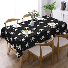 Table Cloth White Starfish Tablecloth Funny Animal Print Rectangular Cover Tablecloths Elegant For Decor Home Dining