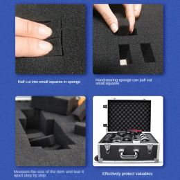 Pre-Cut Foam Insert Customizable Size High Density Pick And Pluck Shadow Foam For Toolbox Hard Case Flight Case Transport System