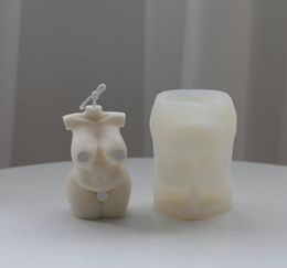 Craft Tools Fat Female Body Shape Candle Mould Shy Mother Middleaged Handmade Making Supplies7277887