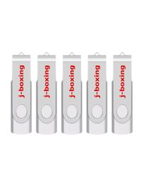 Silver 5PCSLOT 1G 2G 4G 8G 16G 32G 64G Rotating USB Flash Drive Flash Pen Drive High Speed Memory Stick Storage for Computer Lapt1056786