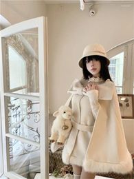 Work Dresses Women's Suit Cape Bow Elegant Sweet Jacket Short Coat Vintage Lace Inner Dress Two-Piece Set 2024 Autumn And Winter