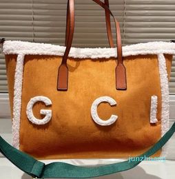 Designer - Luxury Plus Lambswool Crossbody Bag Women Shoulder Bag Handbag High-quality Lady Large Tote Shopping