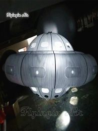 Giant Inflatable Flying Saucer 5m Advertising PVC Helium UFO Model Balloon For Parade Show And Party Night Decoration2748873