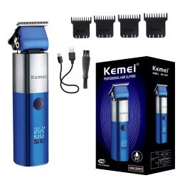 Trimmers Kemei New Hair Trimmer Machine Waterproof Electric Hair Clipper for Men Adjustable Trimmer Rechargeable Haircut Machine KM3291