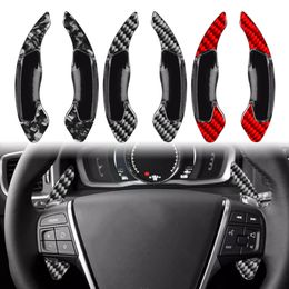 Carbon Fiber Car Steering Wheel Shift Paddle Extension Shifter for Volvo V40 V60 S60 XC60 XC90 2014-2017