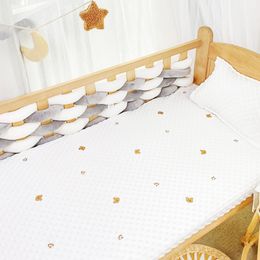 Knotted Braided Baby Beds Baby for Boys Girls Baby Cot Crib Protector Cuna Para Bebe Room Deco Infant Cradle Pillow Cushions