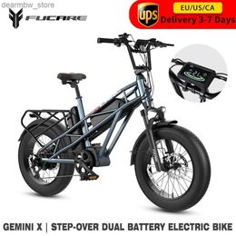 Bikes 750W Doub Battery Powerful Ectric Bicyc FUCARE 48V 30Ah 31MPH 20 inch Fatbike Ectric Mountain Bike For Adult L48