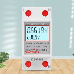 Digital Electrical Load Analyzer LCD Display 220V 230V Electric Energy Monitor Super Energy Saving 50 60Hz for Home Or Business