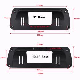 9 or 10.1 inch Universal 2 Double Din Radio Fascia For old Car Truck Motorhome RV Stereo Panel Dash Mounting Frame Trim Kit Face