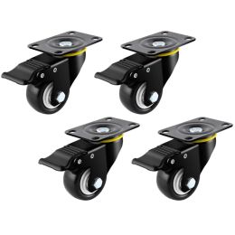 4Pcs Heavy Duty Casters Furniture Small Casters Trolleys Silents Casters Swivels Single Wheel DropShipping