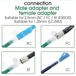 Fibre Optic Cleaner Pen 2.5mm For Lc Mu / 1.25mm For Sc Fc St Connector Optical Smart Cleaning Tool