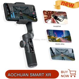 Gimbal Foldable 3 axis Handheld Gimbal Stabiliser Selfie Stick for Smartphone iPhone Xs Max X Samsung Action Camera AOCHUAN SMART XR