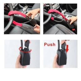 Steering Wheel Lock Safety Belt Lock Anti-Theft Device Steering Wheel Locks For Car SUV Cart Vehicle
