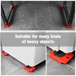 Heavy Duty Furniture Lifter Transport Tool Furniture Mover Set 4 Move Roller 1 Wheel Bar For Lifting Moving Furniture Helper