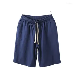 Men's Shorts High Quality Plus Size 8XL 9XL Men Vintage Chinese Style Summer Cotton Man Elastic Waist Comfortable