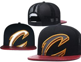 American Basketball "Cavaliers" Snapback Hats 32 Teams Luxury Designer Finals Champions Locker Room Casquette Sports Hat Strapback Snap Back Adjustable Cap a7