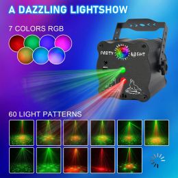 Party Lights DJ Disco Lights Multi-Mode Laser Lights Flashing Stage Lights Projectors for Christmas KTV Karaoke Pub Bar Dance