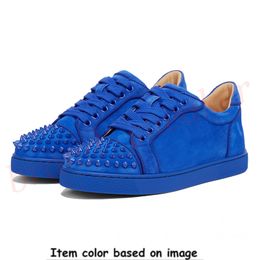 Red Italy Made in Bottoms Casual Shoes Platform Designer Paris Sneakers Vintage Men Women Spikes Low top Leather Brand Bottom Loafers with Box Size Vtage 650