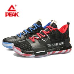 Boots Peak Professional Mens Basketball Shoes Outdoor Sneakers Men Wear Resistant Light Cushioning Breathable Sport Shoes Male