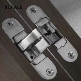 Hidden Cross Hinge Invisible Door Hinge Three-dimensional Adjustable 180-degree Flat Folding Door Hidden Wooden Door Hinge