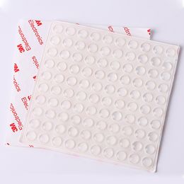 100pcs Silicone Rubber Bumpers Clear Adhesive Round Anti Slip shock Feet Pads Damper for Plaster Contrete Cement Plaster Craft