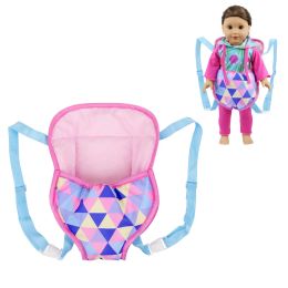 Doll Backpack for 43cm Dolls Mini Carry Bag Baby Born Suit Suitable 18 Inch Dolls American Girl Birthday Present Doll Bag