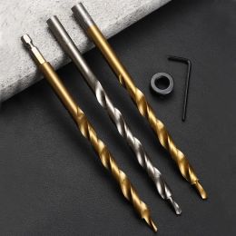 HSS Inclined Hole Drill Hex Twist Step Drill Bit Kreg Pocket Hole Drill Jig Guide 9/9.5mm With Stop Collar for Woodworking