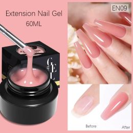 Gel BORN PRETTY 60ml Quick Extension Nail Gel Jelly Clear White Pink Nude Nail Construction Gel Soak Off UV LED Gel Nail DIY Art