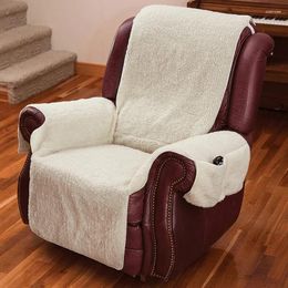Chair Covers Wool Sofa Cover Washable Removable Towel Recliner Couch Cushion Slipcovers Pets Seat Mat Armrest Furniture Protector