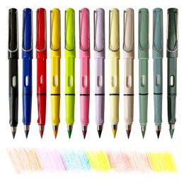 10/13pcs 12 Colour Eternal Pencils No Ink Kawaii Unlimited Pencil School Kids Art Colour Sketch Painting Stationery Gift