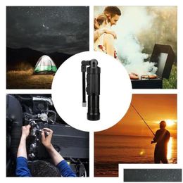 Flashlights Torches Cob Led Portable Mtifunctional Magnetic Folding Hook Work Light Usb Big Size 5 Modes Working Drop Delivery Sports Dhbdy