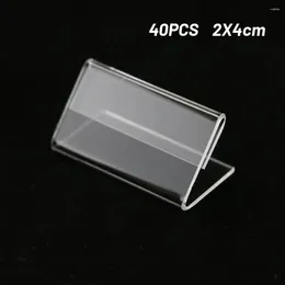 Frames 1 Set40pcs /50pcs 2x4cm Acrylc Sign Display Stand Price Of Business Card Label Board Tools Nail Art