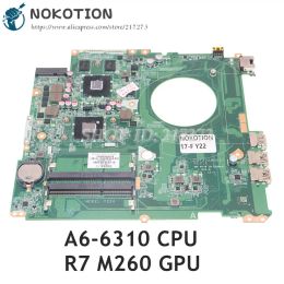 Motherboard 763425001 763425501 DAY22AMB6E0 For HP Pavilion 17F 17P 17 inch Laptop Motherboard With A66310 CPU+R7 M260 GPU