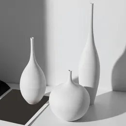 Vases Modern Ceramic Nordic Minimalism Style Decoration For Centrepieces