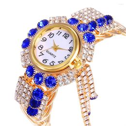 Wristwatches Fashion Women Watch With Shiny Diamond Ladies Casual Bracelet Crystal Watches Relogio Feminino