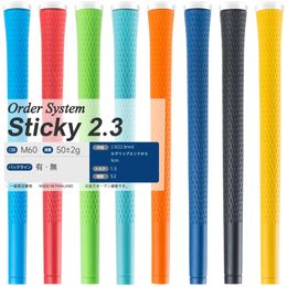 Order System STICKY 23 Golf Club Grips Universal Rubber 8 Colours Choice TPE Grip 240402