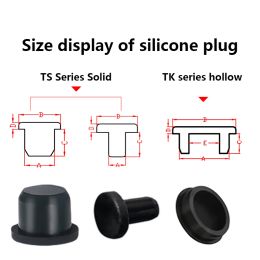 Rubber Plug Silicone Hide From View Plugs 4mm5mm6mm8mm9mm10mm12mm14mm16mm Joint Hole Ring Pipe Cap Sincere Washer Round Stopper